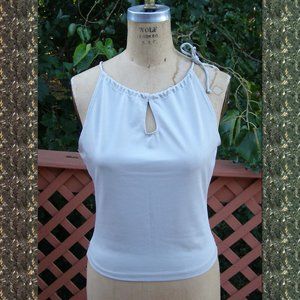 New halter top size L 8-10 by Comodo Made in USA Beige color